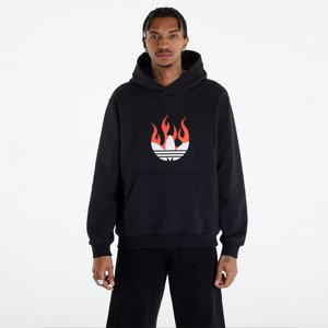 Mikina adidas Flames Logo Hoodie Black L