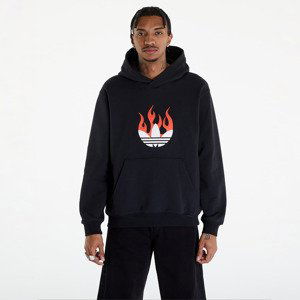 Mikina adidas Flames Logo Hoodie Black XXL