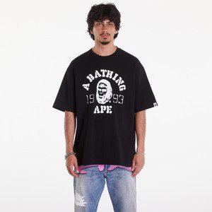 A BATHING APE Og Ape Head College Relaxed Fit Tee Black