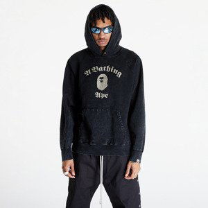 Mikina A BATHING APE A Bathing Ape Overdye Pullover Relaxed Fit Hoodie Black S