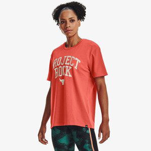 Tričko Under Armour Project Rock Heavyweight Campus T-Shirt Orange XS