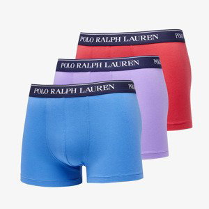 Boxerky Ralph Lauren Stretch Cotton Classic Trunk 3-Pack Blue/ Purple/ Red L