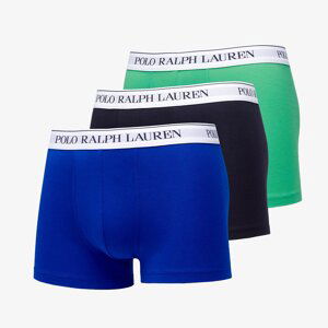 Boxerky Ralph Lauren Stretch Cotton Classic Trunk 3-Pack Dark Navy/ Green/ Game Royal S