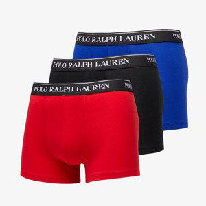 Boxerky Ralph Lauren Stretch Cotton Classic Trunk 3-Pack Blue/ Red/ Black L