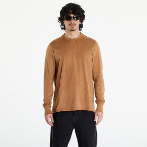 Tričko Rick Owens DRKSHDW Crewneck Long Sleeve T-Shirt Khaki Brown XS