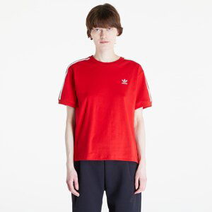 Tričko adidas 3 Stripe Tee Better Scarlet M