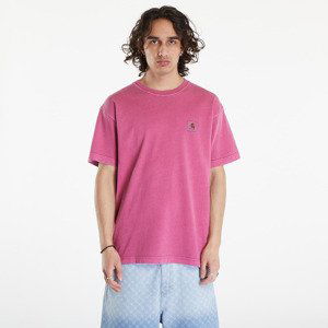 Tričko Carhartt WIP Nelson Short Sleeve T-Shirt UNISEX Magenta Garment Dyed S