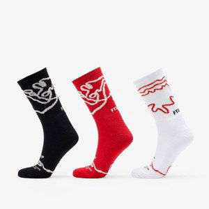 Ponožky Footshop The Stripes Socks 3-Pack Multicolor 43-46