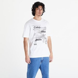 Tričko Calvin Klein Jeans Diffused Logo Short Sleeve Tee Bright White M