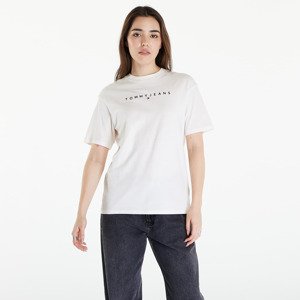 Tričko Tommy Jeans Relaxed New Linear Short Sleeve Tee Ancient White L