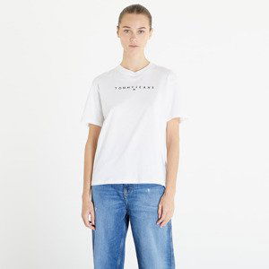 Tričko Tommy Jeans Relaxed New Linear Short Sleeve Tee White XS