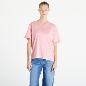 Tričko Tommy Jeans Relaxed New Linear Short Sleeve Tee Tickled Pink L