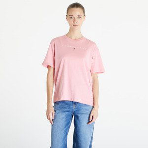 Tričko Tommy Jeans Relaxed New Linear Short Sleeve Tee Tickled Pink XS