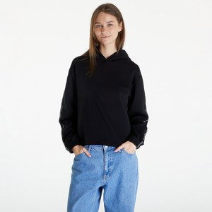Mikina Calvin Klein Jeans Logo Elastic Hoodie Black L