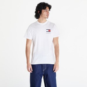 Tričko Tommy Jeans Slim Essential Flag Short Sleeve Tee White L