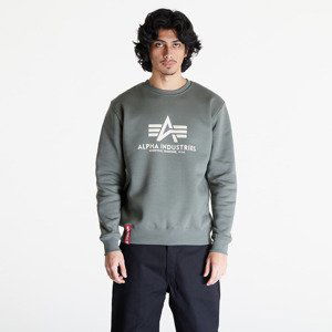 Mikina Alpha Industries Basic Sweater Vintage Green M