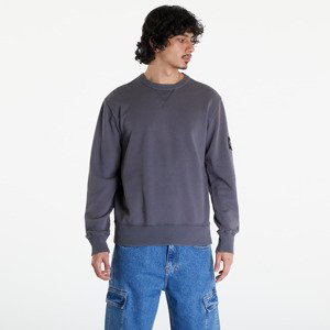 Mikina Calvin Klein Jeans Washed Cotton Badge Sweatshirt Washed Black XL
