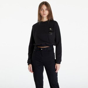 Mikina Calvin Klein Jeans Satin Boxes Crewneck Sweatshirt Black XS