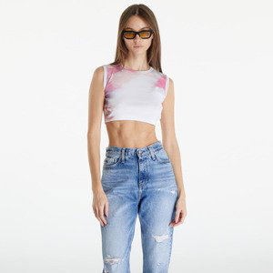 Tílko Calvin Klein Jeans Cropped Tank Top White XS