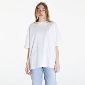 Tričko Calvin Klein Jeans Warp Logo Boyfriend T-Shirt White M