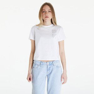 Tričko Calvin Klein Jeans Satin Boxes Baby Tee White L
