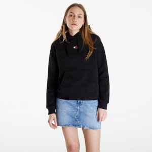 Mikina Tommy Jeans Boxy Badge Hoodie Black XS