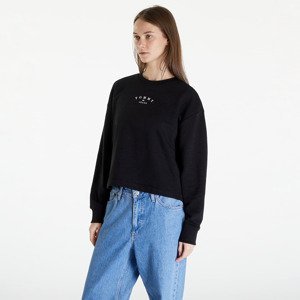 Mikina Tommy Jeans Essential Logo 2 Relaxed Fit Crewneck Black L
