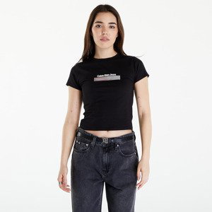 Tričko Calvin Klein Jeans Diffused Box Fitted Short Sleeve Tee Black XL