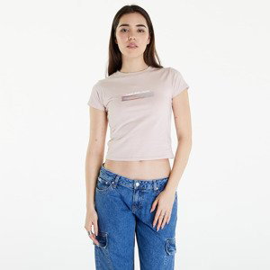 Tričko Calvin Klein Jeans Diffused Box Fitted Short Sleeve Tee Sepia Rose XS