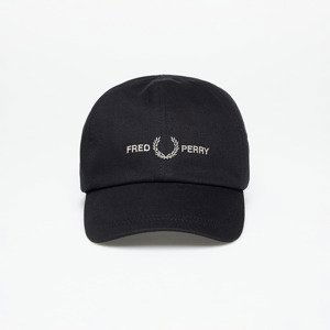 Kšiltovka FRED PERRY Graphic Branded Twill Cap Black/ Warm Grey Universal