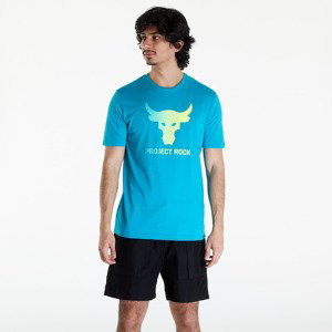 Tričko Under Armour Project Rock Payoff Graphic Short Sleeve Tee Circuit Teal/ Radial Turquoise/ High-Vis Yellow S