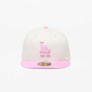 Kšiltovka New Era Los Angeles Dodgers White Crown 59FIFTY Fitted Cap Ivory/ Pink 7 1/2
