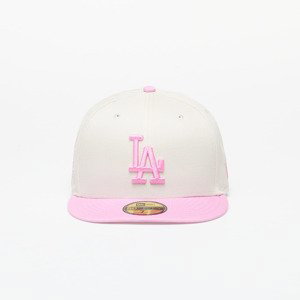 Kšiltovka New Era Los Angeles Dodgers White Crown 59FIFTY Fitted Cap Ivory/ Pink 7 1/8
