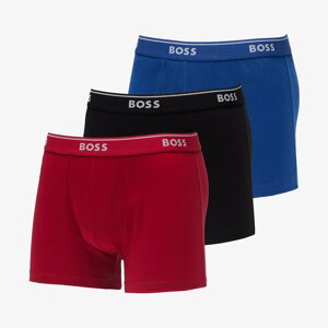 Boxerky Hugo Boss Classic Trunk 3-Pack Red/ Blue/ Black S