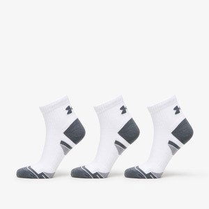 Ponožky Under Armour Performance Cotton 3-Pack QTR Socks White M