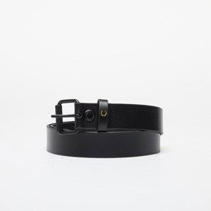 Pásek FRED PERRY Burnished Leather Belt Black L