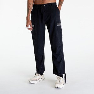 Kalhoty PLEASURES Visitor Wide Cargo Pants Black L