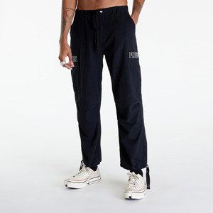 Kalhoty PLEASURES Visitor Wide Cargo Pants Black XL