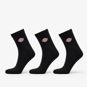 Dickies Valley Grove Mid Socks 3-Pack Black