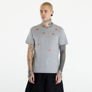 Tričko Comme des Garçons PLAY Short Sleeve Logo Print T-Shirt UNISEX Grey XXL