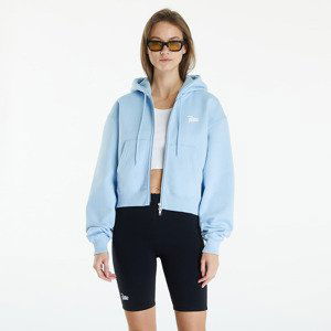 Mikina Patta Femme Basic Crop Zip Up Hooded Sweater Blue Bell XL