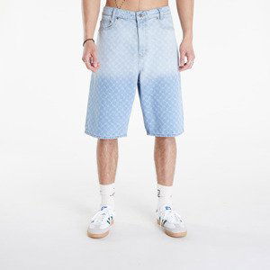 Šortky Daily Paper Zella Monogram Denim Shorts Mid Blue S