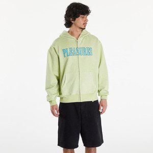 Mikina PLEASURES Onyx Zip Up Hoodie Faded Lime L