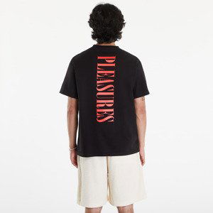 Tričko PLEASURES Vertical T-Shirt Black XL