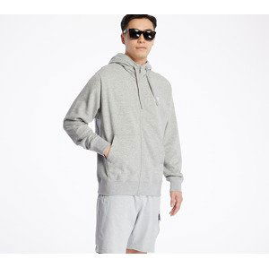 Mikina Nike Sportswear Club Full Zip Hoodie Dk Grey Heather/ Matte Silver/ White XL