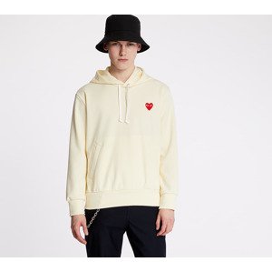 Mikina Comme des Garçons PLAY Hoodie Ivory L