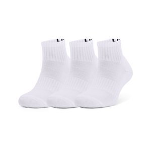 Ponožky Under Armour Core QTR 3-Pack White/ Black XL