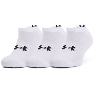 Ponožky Under Armour Core No Show 3-Pack White/ Black XL