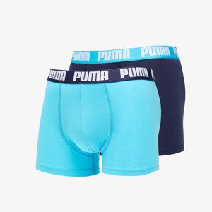 Boxerky Puma 2 Pack Basic Boxers Aqua Blue XL