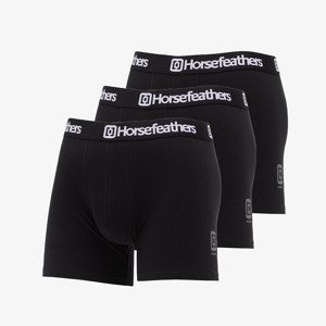 Boxerky Horsefeathers Dynasty 3Pack Boxer Shorts Black M